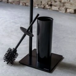 Sealskin Tube - Toiletbutler - Toiletrolhouder - Toiletborstel Met Houder - Vrijstaand - Zwart -Badkamer Wijs 1200x1200 2332