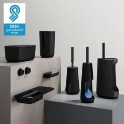 Tiger Tess - Toiletborstelhouder Vrijstaand Met Swoop® Borstel Flexibel - Zwart / Antraciet -Badkamer Wijs 1200x1200 2333