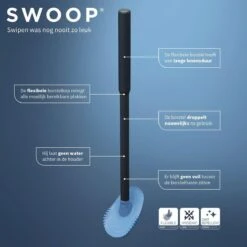 Tiger Tess - Toiletborstelhouder Vrijstaand Met Swoop® Borstel Flexibel - Zwart / Antraciet -Badkamer Wijs 1200x1200 2336