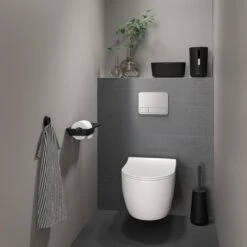 Tiger Tess - Toiletborstelhouder Met Swoop® Borstel Flexibel - Zwart / Antraciet -Badkamer Wijs 1200x1200 2373