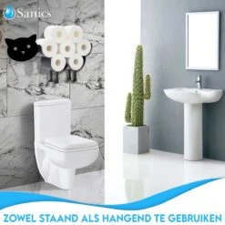 Sanics Reserverolhouder Vrijstaand - Hangend - Wandhouder - Kat - Zwart 10 Sanics Reserverolhouder Vrijstaand - Hangend - Wandhouder - Kat - Zwart -Badkamer Wijs 1200x1200 2381