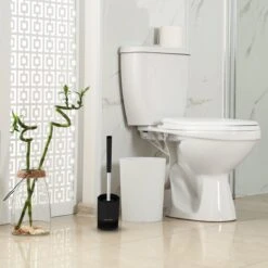 WITTS WC Borstel Met Houder - Staand Of Hangend – Mat Zwart - Incl. Absorberende Pad -Badkamer Wijs 1200x1200 2388