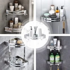 Merkloos Doucherek Zonder Boren – Doucherek Hangend – Badkamerrek – Zilver RVS – IP68 Waterdicht – 8KG Draagkracht -Badkamer Wijs 1200x1200 2405