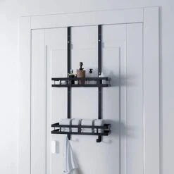 Souiri Doucherek - Stainless Doucherek - Zonder Boren - Doucherek Zwart - Doucherek Hangend - Badkamer Accessoires - RVS - 2 Laags 19 Souiri Doucherek - Stainless Doucherek - Zonder Boren - Doucherek Zwart - Doucherek Hangend - Badkamer Accessoires - RVS - 2 Laags -Badkamer Wijs 1200x1200 2410