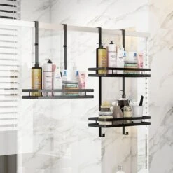 Souiri Doucherek - Stainless Doucherek - Zonder Boren - Doucherek Zwart - Doucherek Hangend - Badkamer Accessoires - RVS - 2 Laags 25 Souiri Doucherek - Stainless Doucherek - Zonder Boren - Doucherek Zwart - Doucherek Hangend - Badkamer Accessoires - RVS - 2 Laags -Badkamer Wijs 1200x1200 2413