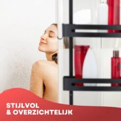 SIAFOSS Doucherek Zonder Boren Doucherek Hangend - 100% Stevig - 100% RVS - Hangend Badkamerrekje - Doucherek Aan Douchewand - Badkamer Accessoires - RVS Zwart - 2 Laags - Douchemand 27 SIAFOSS Doucherek Zonder Boren Doucherek Hangend - 100% Stevig - 100% RVS - Hangend Badkamerrekje - Doucherek Aan Douchewand - Badkamer Accessoires - RVS Zwart - 2 Laags - Douchemand -Badkamer Wijs 1200x1200 2431