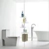 Hoppa! Telescopisch Doucherek Zonder Boren / Uitschuifbaar Douche Rek Van 85-305 Cm - Badopbergrek - Wit -Badkamer Wijs 1200x1200 2432
