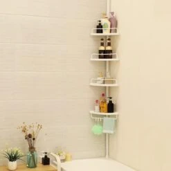 Hoppa! Telescopisch Doucherek Zonder Boren / Uitschuifbaar Douche Rek Van 85-305 Cm - Badopbergrek - Wit 12 Hoppa! Telescopisch Doucherek Zonder Boren / Uitschuifbaar Douche Rek Van 85-305 Cm - Badopbergrek - Wit -Badkamer Wijs 1200x1200 2433