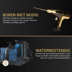 HGMD® Doucherek Zonder Boren - 1 Stuk - Zwart - Zelfklevend Doucherek –Badkamerrek - Badrek - Keukenrek - Doucherek Hangend – Badkamer Accessoires - Kruidenrek 13 HGMD® Doucherek Zonder Boren - 1 Stuk - Zwart - Zelfklevend Doucherek –Badkamerrek - Badrek - Keukenrek - Doucherek Hangend – Badkamer Accessoires - Kruidenrek -Badkamer Wijs 1200x1200 2442