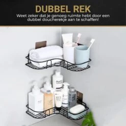 HGMD® Doucherek Zonder Boren - 1 Stuk - Zwart - Zelfklevend Doucherek –Badkamerrek - Badrek - Keukenrek - Doucherek Hangend – Badkamer Accessoires - Kruidenrek 16 HGMD® Doucherek Zonder Boren - 1 Stuk - Zwart - Zelfklevend Doucherek –Badkamerrek - Badrek - Keukenrek - Doucherek Hangend – Badkamer Accessoires - Kruidenrek -Badkamer Wijs 1200x1200 2444