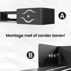 BrandtBergkamp RVS Doucherek 2 Laags – Zonder Boren – Doucherekje Hangend – Badkamerrek Zwart 19 BrandtBergkamp RVS Doucherek 2 Laags – Zonder Boren – Doucherekje Hangend – Badkamerrek Zwart -Badkamer Wijs 1200x1200 2471