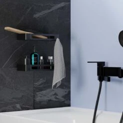 BrandtBergkamp RVS Doucherek 2 Laags – Zonder Boren – Doucherekje Hangend – Badkamerrek Zwart 20 BrandtBergkamp RVS Doucherek 2 Laags – Zonder Boren – Doucherekje Hangend – Badkamerrek Zwart -Badkamer Wijs 1200x1200 2472