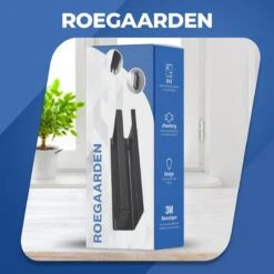 Roegaarden Doucherek Zonder Boren - Doucherekjes - Hangend - Zwart RVS - 23 CM -Badkamer Wijs 1200x1200 2499