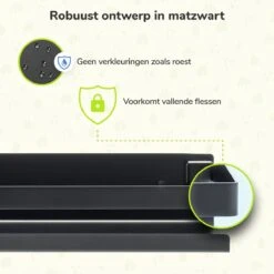 Doucherek Zwart 30 CM - Badkamer Rekje Douche - Zonder Boren - Douchemandje -Badkamer Wijs 1200x1200 2534