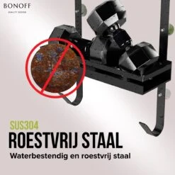 Bonoff Doucherek Zwart – 2 Laags - Doucherek Zonder Boren - Zwart – Doucherek Hangend - Badkamerrek –RVS – Badkamer Accessoires – Stijlvol 21 Bonoff Doucherek Zwart – 2 Laags - Doucherek Zonder Boren - Zwart – Doucherek Hangend - Badkamerrek –RVS – Badkamer Accessoires – Stijlvol -Badkamer Wijs 1200x1200 2567