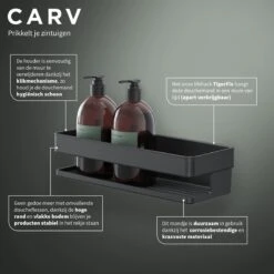 Tiger Carv - Douchemand 28 Cm - Zwart -Badkamer Wijs 1200x1200 2574