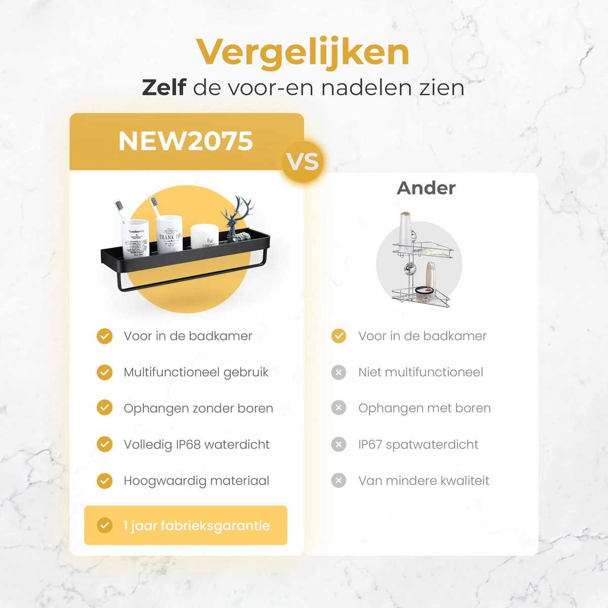 Merkloos Doucherek Zonder Boren 2x 30 Cm – Doucherek – Doucherek Hangend – Badkamerrek – Zonder Boren – IP68 Waterdicht – 4KG Draagkracht – Zwart RVS 7 Merkloos Doucherek Zonder Boren 2x 30 Cm – Doucherek – Doucherek Hangend – Badkamerrek – Zonder Boren – IP68 Waterdicht – 4KG Draagkracht – Zwart RVS - Afbeelding 5