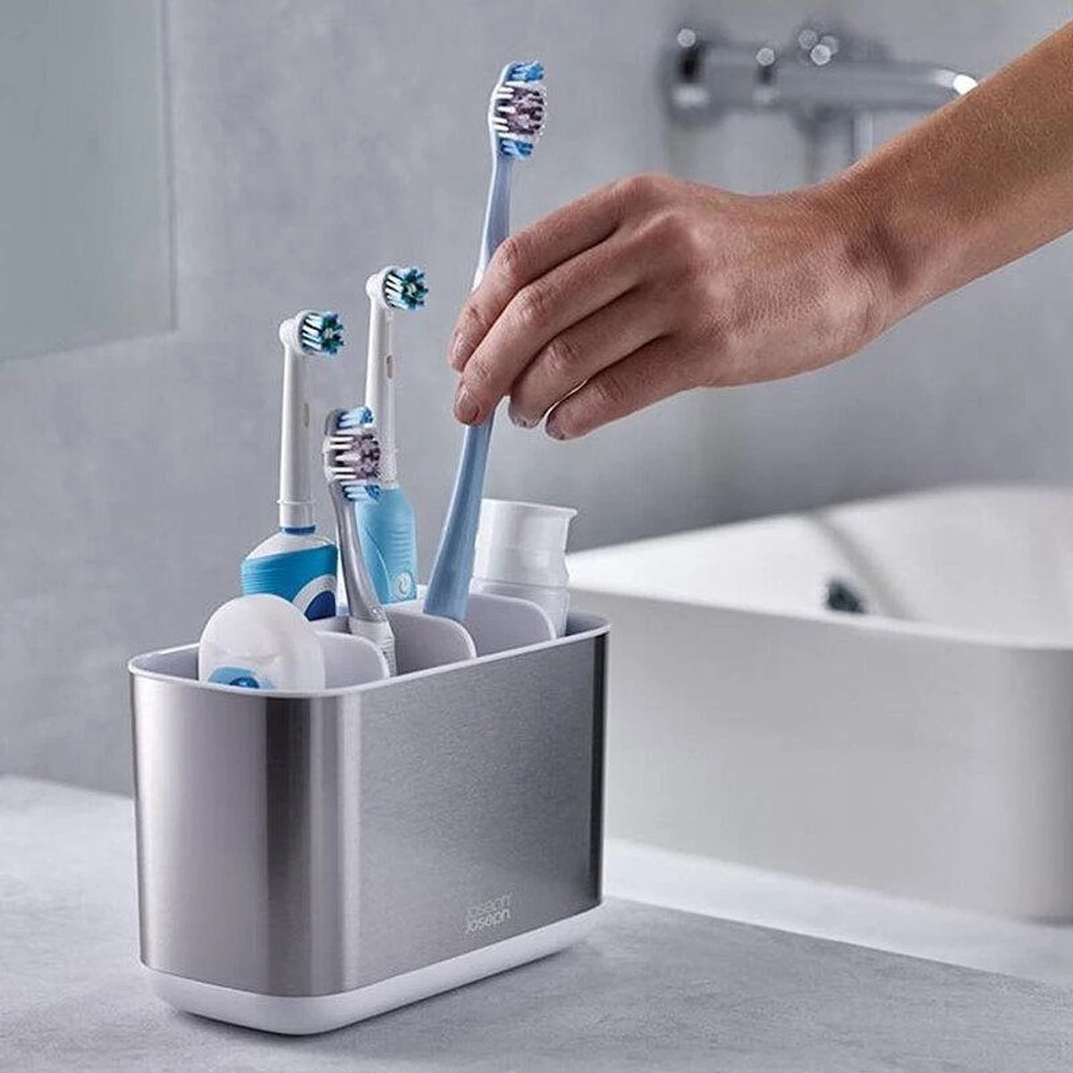 Joseph Joseph Tandenborstelhouder 6 Vaks - 6-vaks - Sorteervakken & Decoratief 13 Joseph Joseph Tandenborstelhouder 6 Vaks - 6-vaks - Sorteervakken & Decoratief - Afbeelding 11