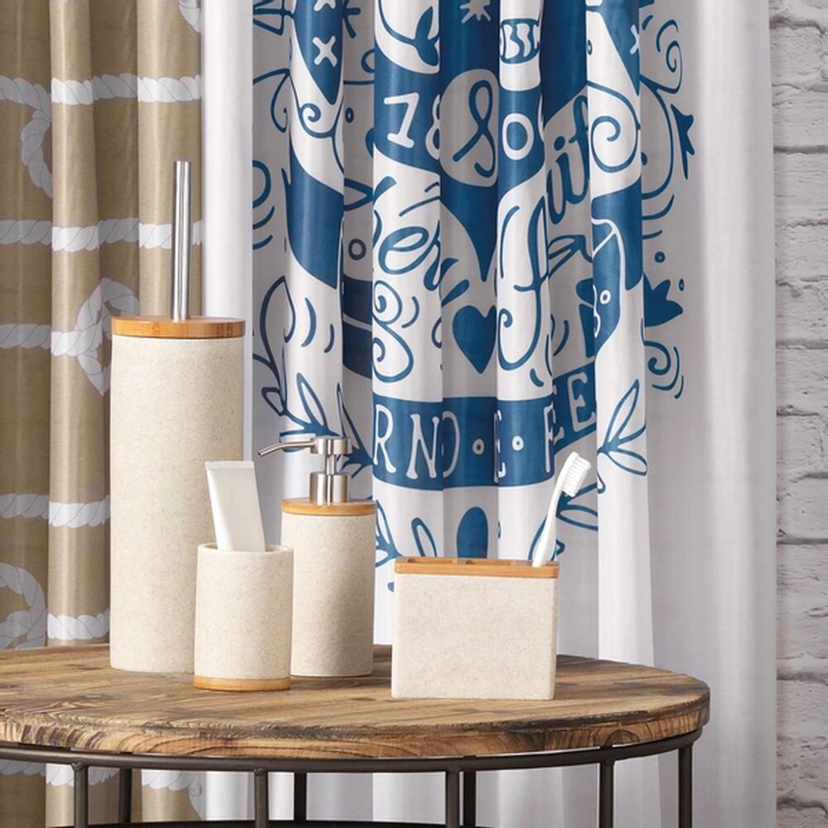 Sealskin Grace Tandenborstelhouder Vrijstaand - Zand 9 Sealskin Grace Tandenborstelhouder Vrijstaand - Zand - Afbeelding 7