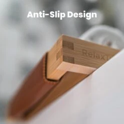 RelaxTub® Badplank - Badplank Voor In Bad - Badrek - Verstelbaar - Anti Slip - Badplank Bamboe - Badplank Hout - Badrekje Inclusief Boekenhouder, Tablethouder & Spiegel -Badkamer Wijs 1200x1200 2719