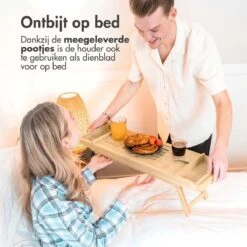 IMoshion Badplank Voor In Bad - Dienblad Inclusief Pootjes - Tablet Houder - Badrek Uitschuifbaar 75 Tot 110 Cm - Lichtbruin -Badkamer Wijs 1200x1200 2733