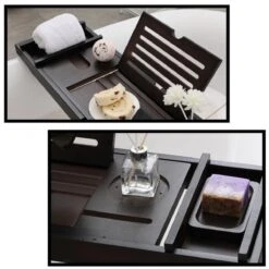 Merkloos Decopatent® Badplank - Uitschuifbaar 75 -> 110 Cm - Verstelbaar Bamboe Badrekje Voor In Bad - Boekenhouder - Tablethouder - Bruin 10 Merkloos Decopatent® Badplank - Uitschuifbaar 75 -> 110 Cm - Verstelbaar Bamboe Badrekje Voor In Bad - Boekenhouder - Tablethouder - Bruin -Badkamer Wijs 1200x1200 2754