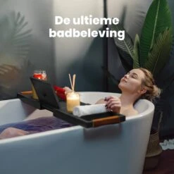 RelaxTub® Badplank - Badplank Voor In Bad - Badrek - Verstelbaar - Anti Slip - Badplank Zwart - Badplank Hout - Badrekje Inclusief Boekenhouder, Tablethouder & Spiegel 17 RelaxTub® Badplank - Badplank Voor In Bad - Badrek - Verstelbaar - Anti Slip - Badplank Zwart - Badplank Hout - Badrekje Inclusief Boekenhouder, Tablethouder & Spiegel -Badkamer Wijs 1200x1200 2757