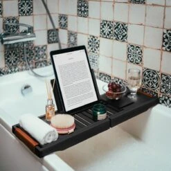 RelaxTub® Badplank - Badplank Voor In Bad - Badrek - Verstelbaar - Anti Slip - Badplank Zwart - Badplank Hout - Badrekje Inclusief Boekenhouder, Tablethouder & Spiegel 19 RelaxTub® Badplank - Badplank Voor In Bad - Badrek - Verstelbaar - Anti Slip - Badplank Zwart - Badplank Hout - Badrekje Inclusief Boekenhouder, Tablethouder & Spiegel -Badkamer Wijs 1200x1200 2758