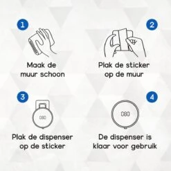 Royal WM - Automatische Zeepdispenser - 300ml - Zwart - Wandmontage - Sensor -Badkamer Wijs 1200x1200 2807