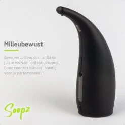 Soopz Black Graphite Classic - Automatische Zeepdispenser - No Touch Sensor - Mat Zwart - 300ml – Zeeppompje -Badkamer Wijs 1200x1200 2819