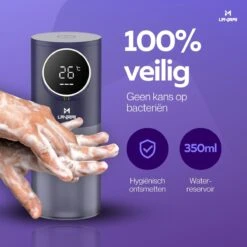 Lavrai - Automatische Zeepdispenser - Zeeppompje - Met LCD Scherm - Opldaadbaar - En Infrarood Sensor -Badkamer Wijs 1200x1200 2840