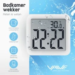 VAIVE Douchetimer Waterdicht - Douchewekker - Douche Zandloper - Klok - Shower Timer -Badkamer Wijs 1200x1200 2890