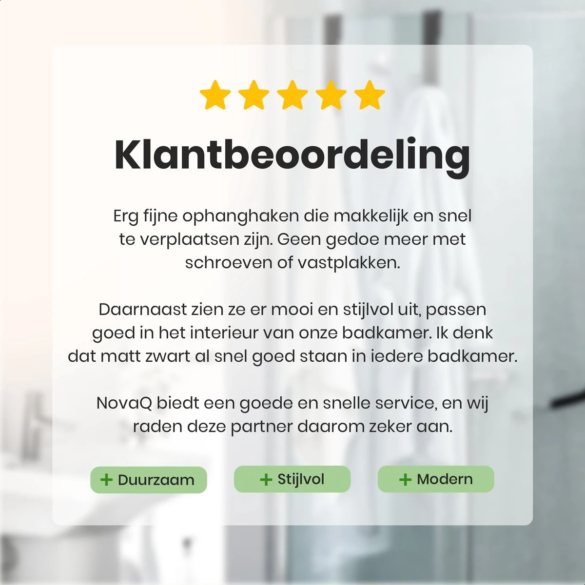 NovaQ Handoekhaakjes - Handoekhouder- Zwart - Douchewand Haak - Set Van 2 Stuks 8 NovaQ Handoekhaakjes - Handoekhouder- Zwart - Douchewand Haak - Set Van 2 Stuks - Afbeelding 6