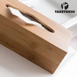 TakeTokio Zakdoekkistje Van Bamboe Hout - B10 X H9 X L23 Cm -Badkamer Wijs 1200x1200 2922
