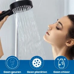 Imperatoris | DoucheSet - Douchekop Met Slang, Houder & Badmuts/Douchemuts - Waterbesparend – Hoge Druk – Regendouche - Zwart Mat -Badkamer Wijs 1200x1200 2985