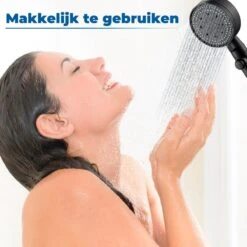 Imperatoris | DoucheSet - Douchekop Met Slang, Houder & Badmuts/Douchemuts - Waterbesparend – Hoge Druk – Regendouche - Zwart Mat -Badkamer Wijs 1200x1200 2989