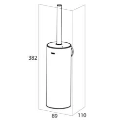 Tiger Noon Toiletborstel Met Houder - Zwart -Badkamer Wijs 1200x1200 299