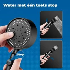 Imperatoris | DoucheSet - Douchekop Met Slang, Houder & Badmuts/Douchemuts - Waterbesparend – Hoge Druk – Regendouche - Zwart Mat -Badkamer Wijs 1200x1200 2990