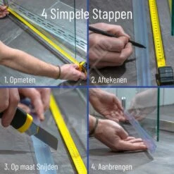 Simple Fix Lekstrip - Douchestrip - Waterkering - 80CM Lang - 6MM Glasdikte - Lekdorpel & Dubbele Middenlip -Badkamer Wijs 1200x1200 2993