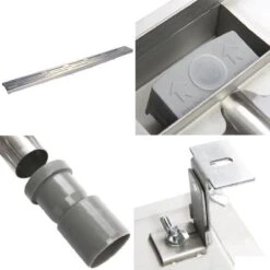 Douchegoot RVS FLENS - 80 CM - Met Uitneembaar Sifon & Uitneembaar Haarfilter -Badkamer Wijs 1200x1200 3019