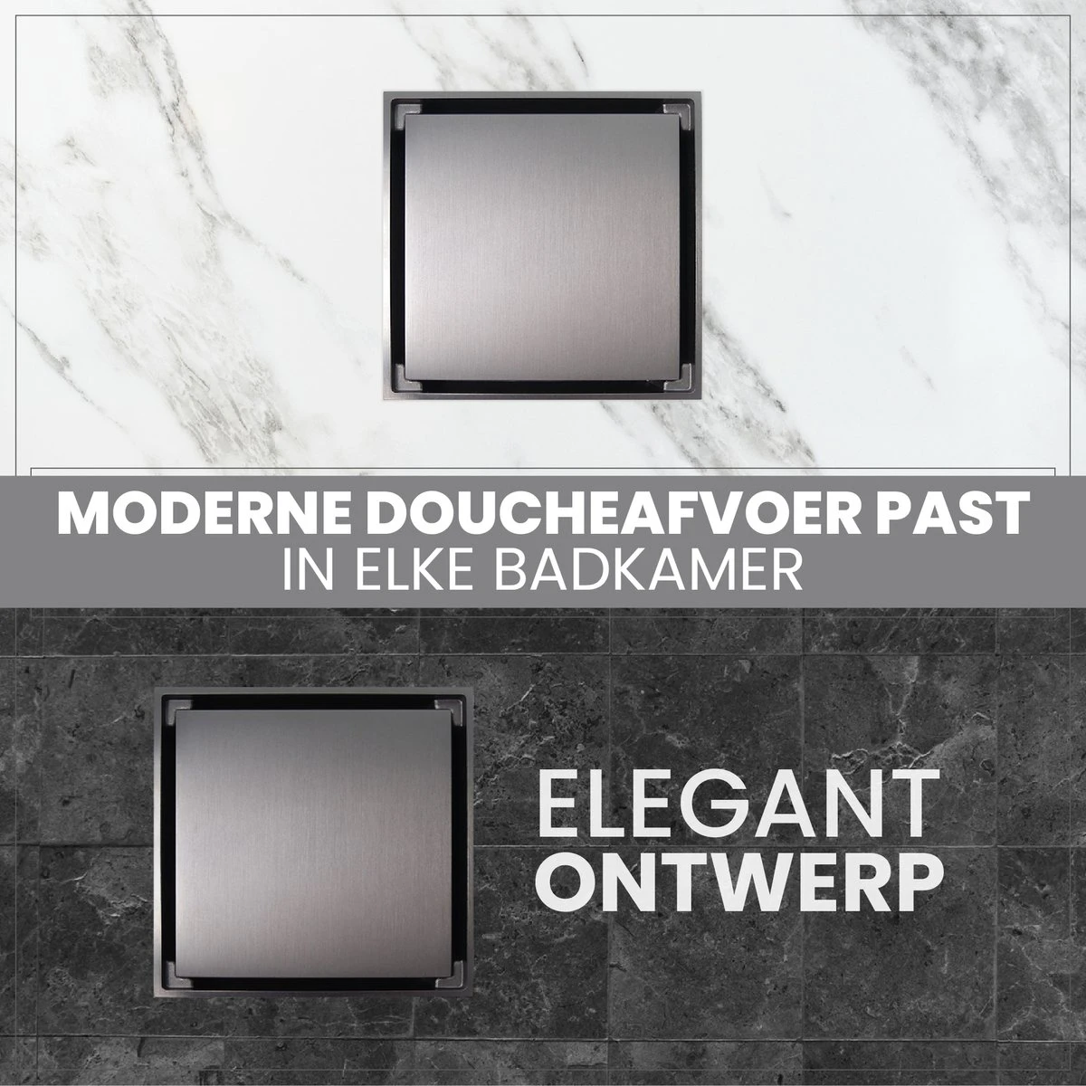 Lenga Doucheput Antraciet Vierkant - 10x10 Cm - Moderne Douche Put - Stankafsluiter - Afvoerput - Douchegoot - Doucherooster - Douchedrain 8 Lenga Doucheput Antraciet Vierkant - 10x10 Cm - Moderne Douche Put - Stankafsluiter - Afvoerput - Douchegoot - Doucherooster - Douchedrain - Afbeelding 6