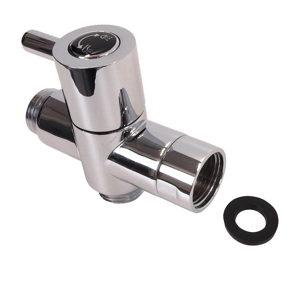 WillieJan Omstelkraan Douche – Verchroomd Messing - Aansluitmaat 3 X 1/2″ 7 WillieJan Omstelkraan Douche – Verchroomd Messing - Aansluitmaat 3 X 1/2″ - Afbeelding 5