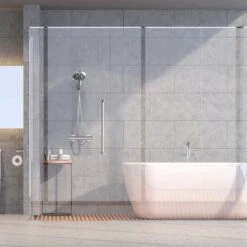 Ionische Dubbelzijdige Douchekop XL | 10 Straalsoorten | Antibacterieel | Antikalk Bescherming | Waterbesparend | Chrome -Badkamer Wijs 1200x1200 3074