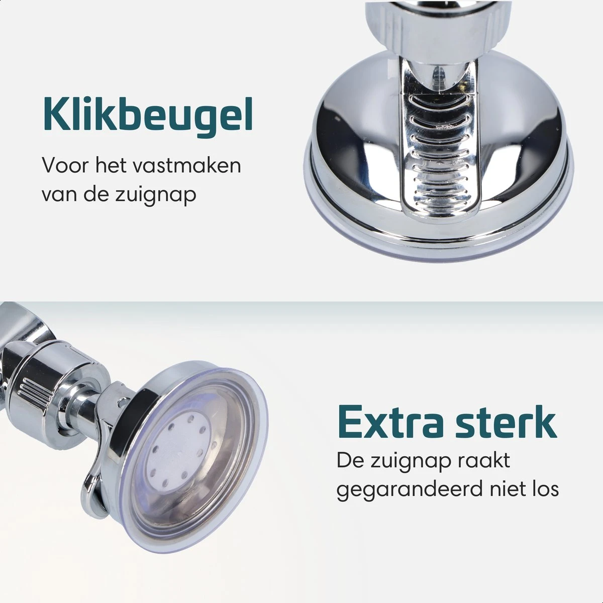 Moodcare® Verplaatsbare Douchekophouder Zelfklevend - Chroom – Douchekop Houder Zonder Boren – Wandhouder Douchekop Zuignap 5 Moodcare® Verplaatsbare Douchekophouder Zelfklevend - Chroom – Douchekop Houder Zonder Boren – Wandhouder Douchekop Zuignap - Afbeelding 3