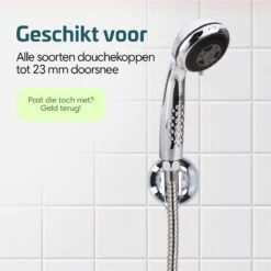 Moodcare® Verplaatsbare Douchekophouder Zelfklevend - Chroom – Douchekop Houder Zonder Boren – Wandhouder Douchekop Zuignap 14 Moodcare® Verplaatsbare Douchekophouder Zelfklevend - Chroom – Douchekop Houder Zonder Boren – Wandhouder Douchekop Zuignap -Badkamer Wijs 1200x1200 3090