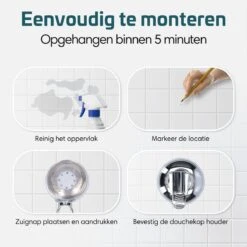 Moodcare® Verplaatsbare Douchekophouder Zelfklevend - Chroom – Douchekop Houder Zonder Boren – Wandhouder Douchekop Zuignap 17 Moodcare® Verplaatsbare Douchekophouder Zelfklevend - Chroom – Douchekop Houder Zonder Boren – Wandhouder Douchekop Zuignap -Badkamer Wijs 1200x1200 3093