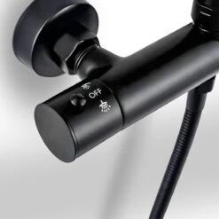 LOMAZOO Regendouche Met Thermostaatkraan - Doucheset Zwart - Regendoucheset - Zwart [COOPER] -Badkamer Wijs 1200x1200 3094