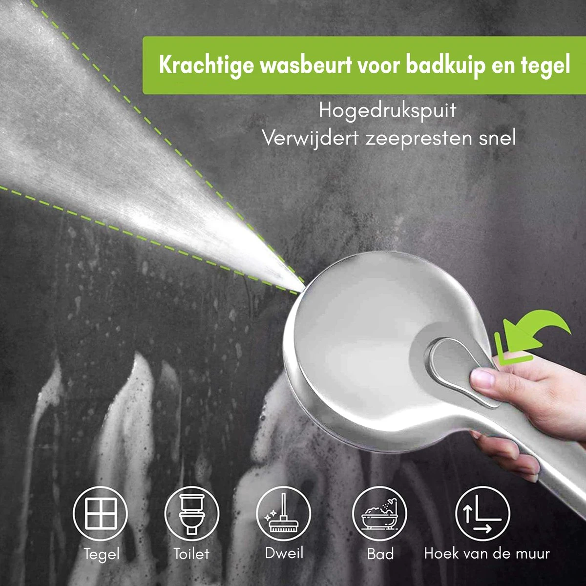 Salvano Douchekop - Waterbesparend - Regendouche - 9 Standen 4 Salvano Douchekop - Waterbesparend - Regendouche - 9 Standen - Afbeelding 2