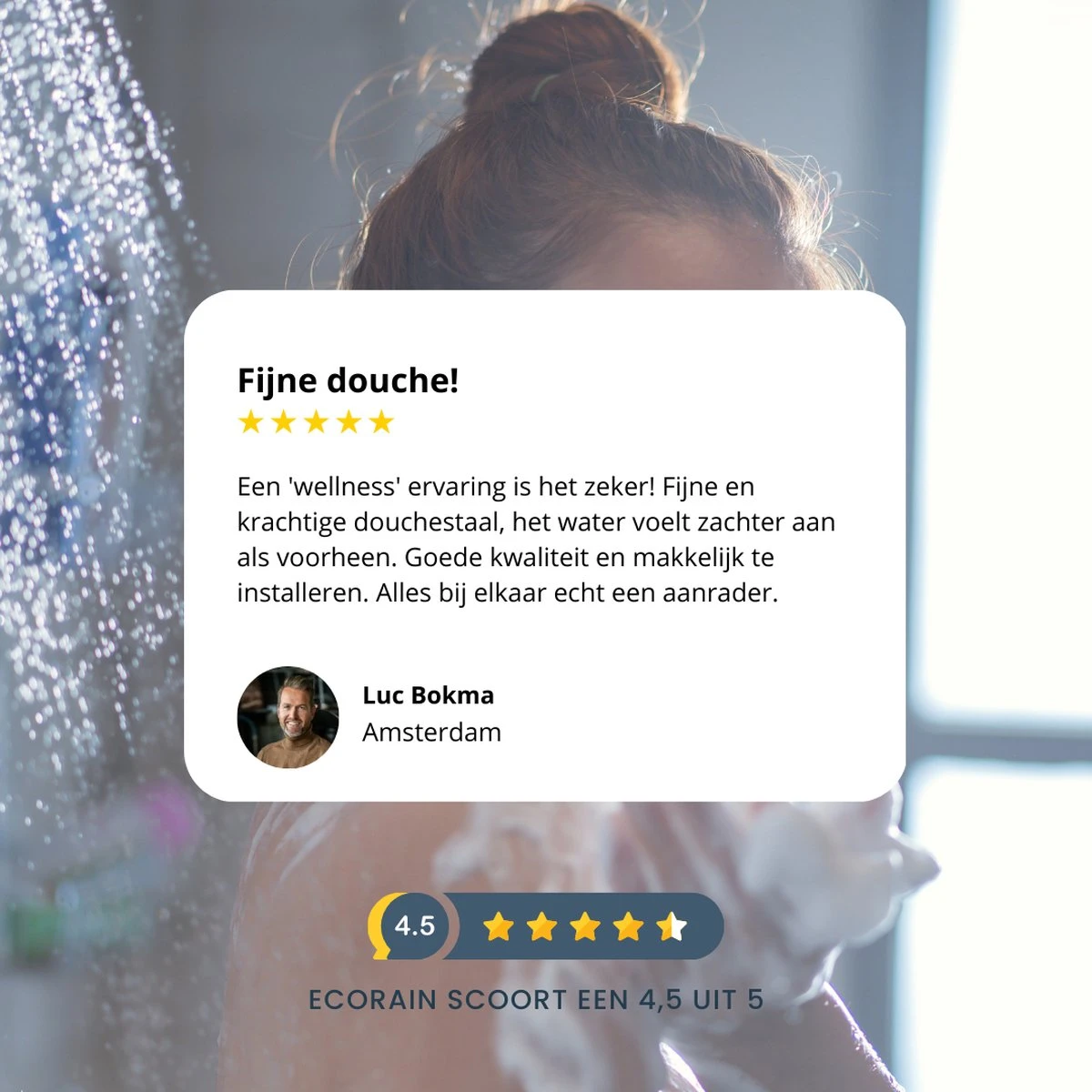 EcoRain™ Charly Waterbesparende Douchekop Zwart - 50% Waterbesparend - Regendouche 13 Cm - 3 Sproeistanden - Hoge Druk - Handdouche 9 EcoRain™ Charly Waterbesparende Douchekop Zwart - 50% Waterbesparend - Regendouche 13 Cm - 3 Sproeistanden - Hoge Druk - Handdouche - Afbeelding 7