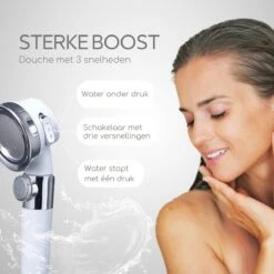Rebela | Douchekop | Douchekop Waterbesparend | Douchekop Filter | Pressurized Shower Head| Wit -Badkamer Wijs 1200x1200 3144